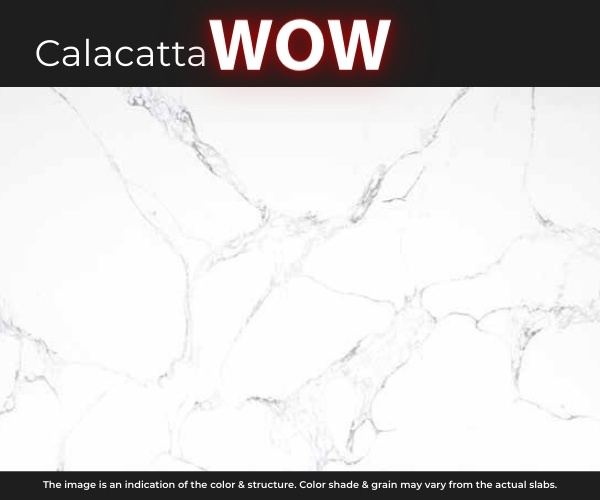 Calacatta Wow quartz slab